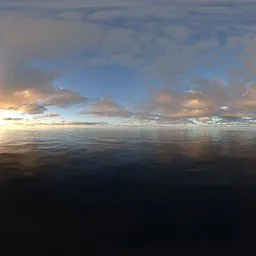 Evening night cloud pink light