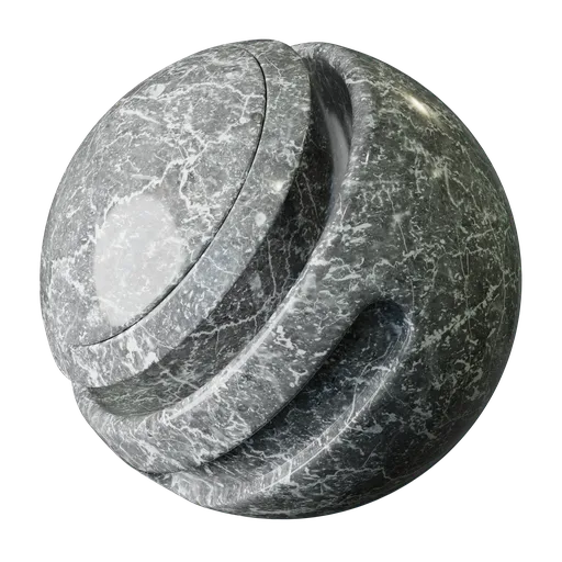 Glossy Gray Marble