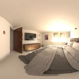 Bedroom interior HDRI
