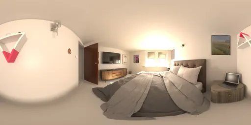 Bedroom interior HDRI