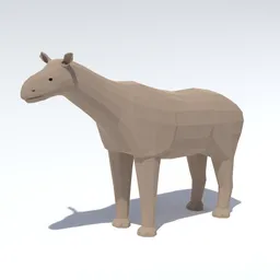Low Poly Paraceratherium