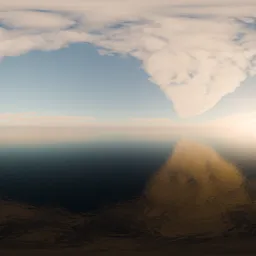 Gold Sky Clouds HDRI
