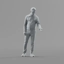 Lowpoly Male Standing