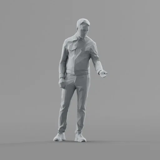 Lowpoly Male Standing