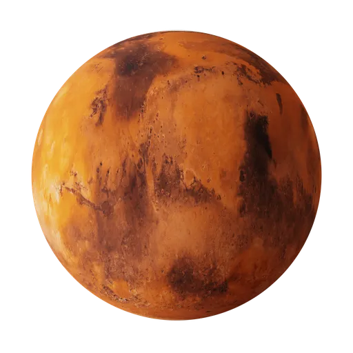 8K high-resolution Mars rock texture for Blender, PBR material suitable for 3D rendering and animation.