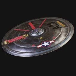High Altitude UFO Disc Aircraft