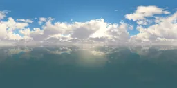 Puffy Clouds Blue Sky Day