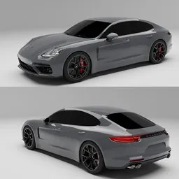 Porsche Panamera Turbo(Rigged)