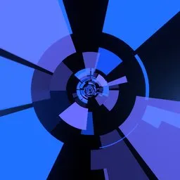 Blue Sci-Fi Portal Loop Animation