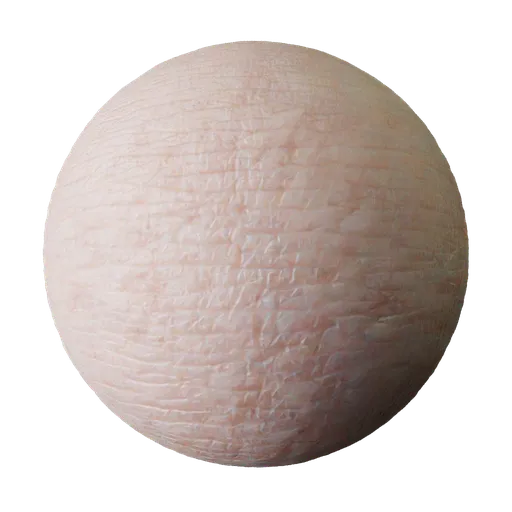 High-resolution pale white human skin texture with detailed displacement for realistic 3D modeling in Blender and PBR applications.