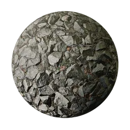 Crushed Gravel Rock Surface