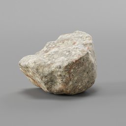"High-quality photogrammetry scanned rock model with 1K textures, ideal for creating realistic environments in Blender 3D. This 3D model features hyperrealistic details and an ultra 8k resolution, perfect for artists looking to enhance their designs. Created using Rhino rendering software and available on BlenderKit under the environment-elements category."