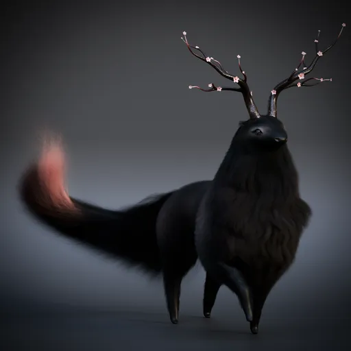 Japanese Sakura Creature Rigged