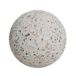 Multicolor terrazo floor