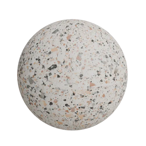 Multicolor terrazo floor