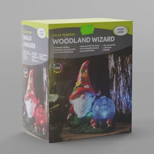 Detailed 3D model of a fantasy-themed dwarf wizard, perfect for Blender 3D artists.