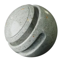 High-resolution PBR granite texture for 3D rendering, suitable for Blender and other 3D applications.