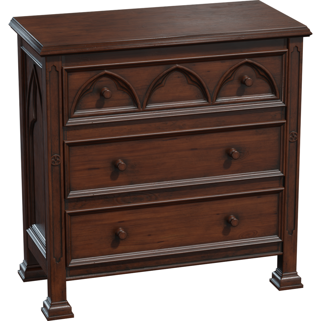 Gothic Commode 01 FREE Sideboard & Drawers models BlenderKit