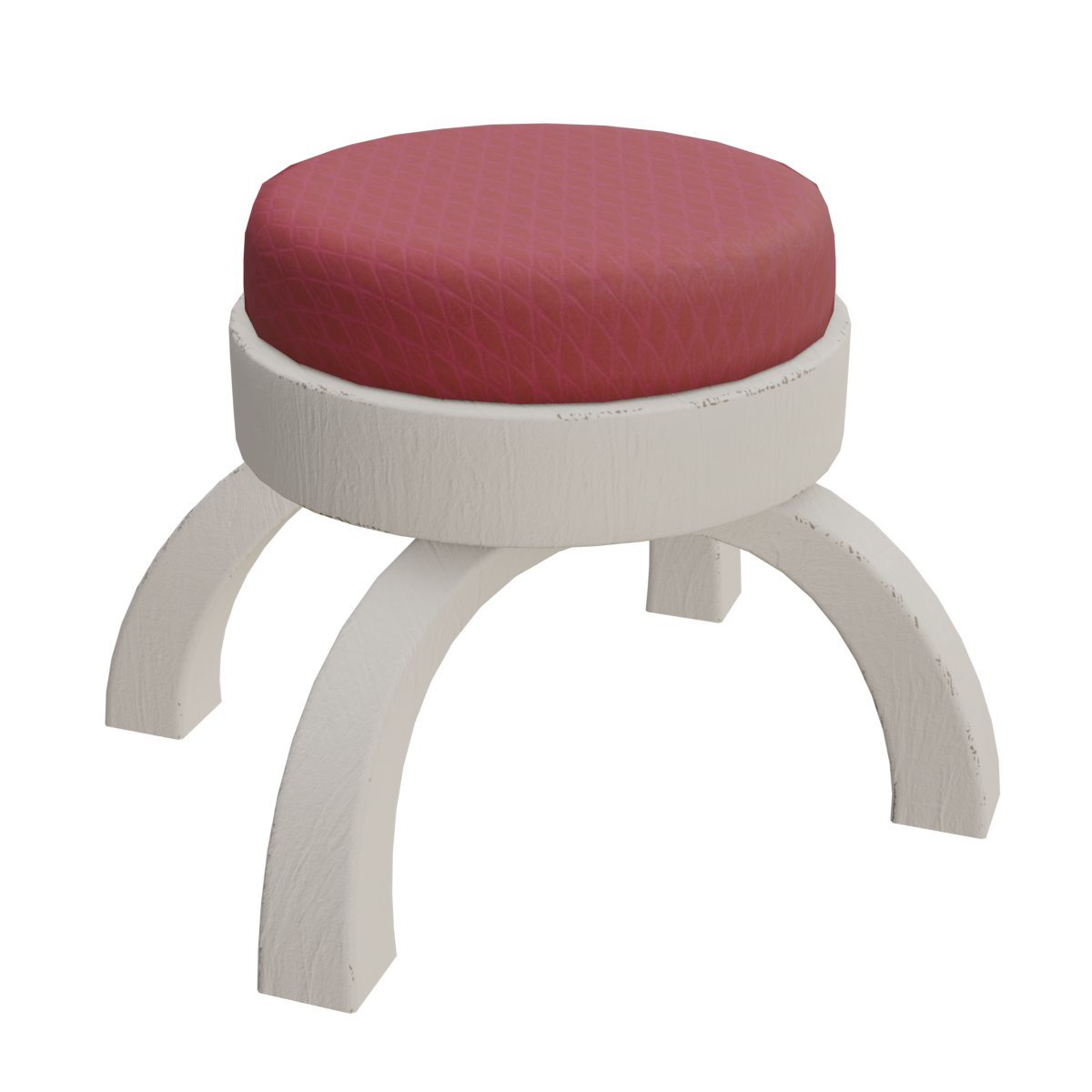 white-painted-wood-stool-3d-pouf-models-blenderkit