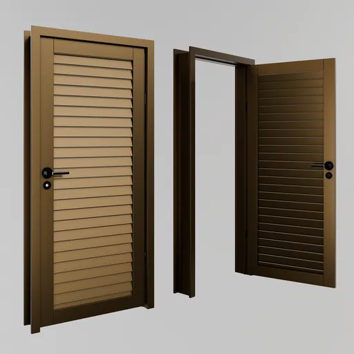 Bronze metal door