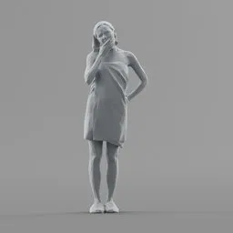 Lowpoly Female Standing