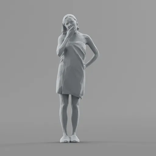 Lowpoly Female Standing
