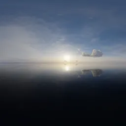 Cloudy Evening Sky Hazy Landscape