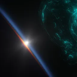 Sci-fi Alien Space Scene