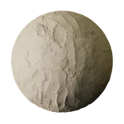 Hand Troweled Pale Beige Mud Wall