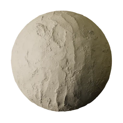 Hand Troweled Pale Beige Mud Wall