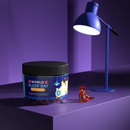 Sleep gummies product mockup