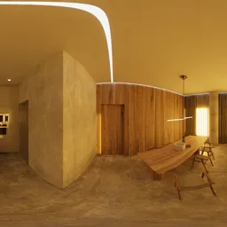 Livingroom with Kitchen Morning