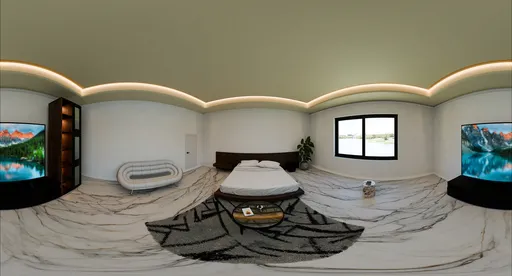 Modern Bedroom with Ambient Lighting
