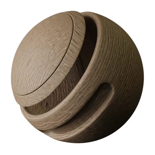 High-resolution milled oak PBR material for Blender 3D with realistic texture detail.