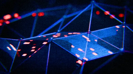 Wireframe Mesh Digital Data Grid
