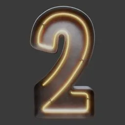 Neon Number 2