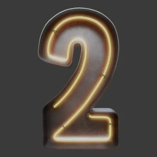 Neon Number 2