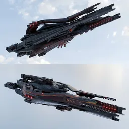 SpaceShip Battercruiser A