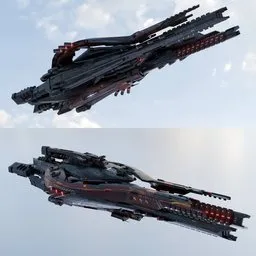 SpaceShip Battercruiser A