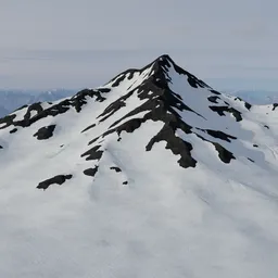 Snow Mountain Peak Terrain