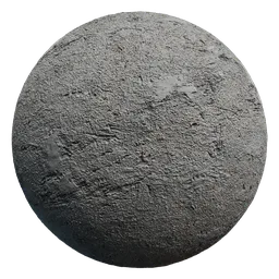 Textured white old concrete PBR material with realistic surface details for 3D modeling in Blender.