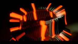 Futuristic Neon Spiral Abstract