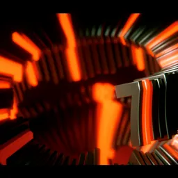 Futuristic Neon Spiral Abstract