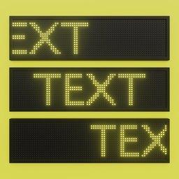 Animated LED Text Display (Geonodes)