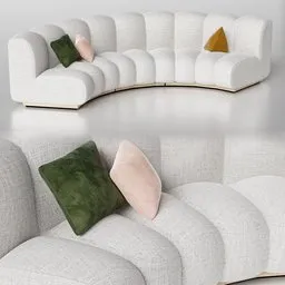 Curved Rounded Sofa