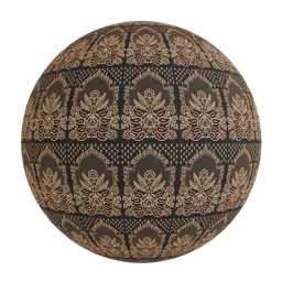 Floral and paisley motifs print