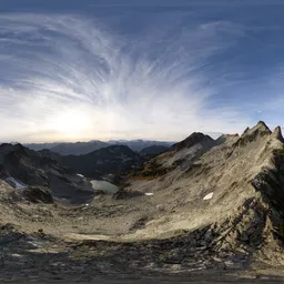 Rocky Mountain Peak Evening
