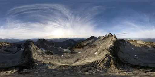 Rocky Mountain Peak Evening