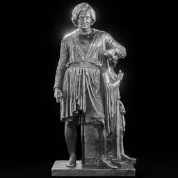statue of Steel Bertel with the goddess of hope