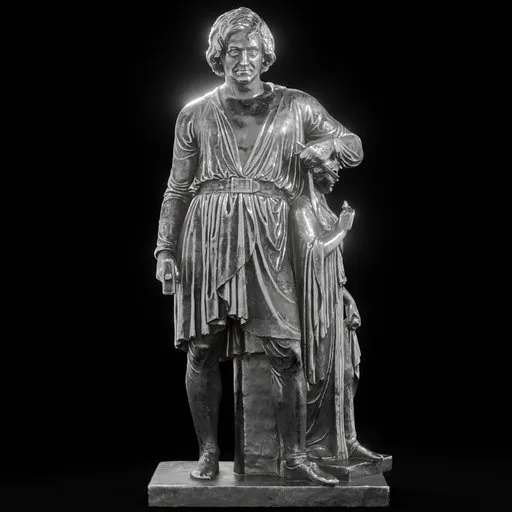 statue of Steel Bertel with the goddess of hope